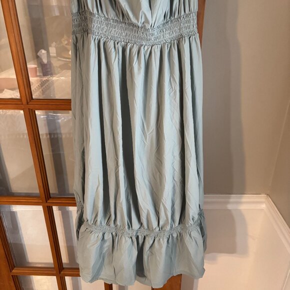 Daily Practice Tiered High-Low Midi Dress Mint SZ: X- Large - Picture 3 of 16